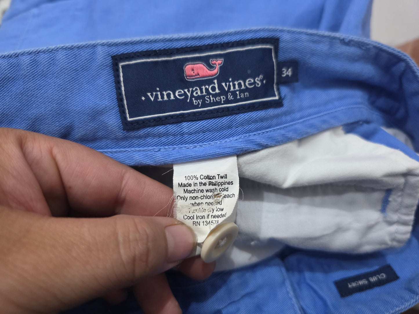 Bermuda Vineyard Vines Talla 34 Club Short Azul