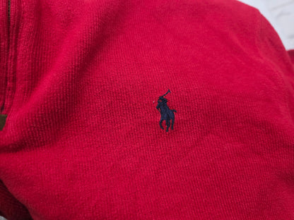 Sueter Ralph Lauren Rojo Pony Azul Cierte Corto