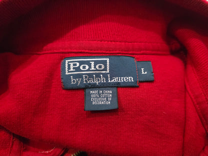 Sueter Ralph Lauren Rojo Pony Azul Cierte Corto