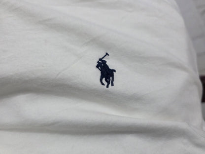 Playera Ralph Lauren Xgrande Blanca Pony Azul Manga Larga