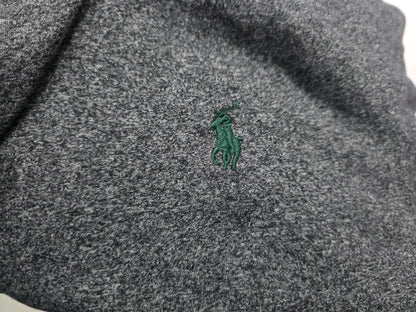 Playera Ralph Lauren Xgrande Gris Custom Fit Pony Verde