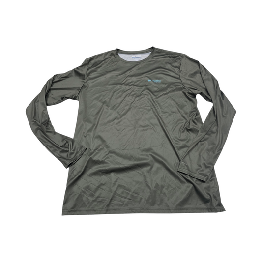 Playera Manga Larga Columbia Pfg Xgrande Verde