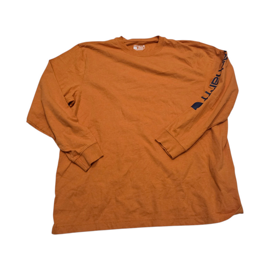 Playera Manga Larga Carhartt Xgrande Loose Fit Naranja
