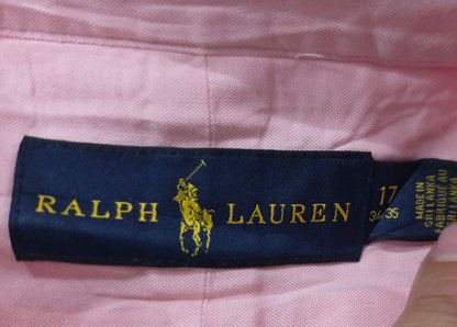 Camisa Ralph Lauren Xgrande 17 34-35 Rosa Pony Colores