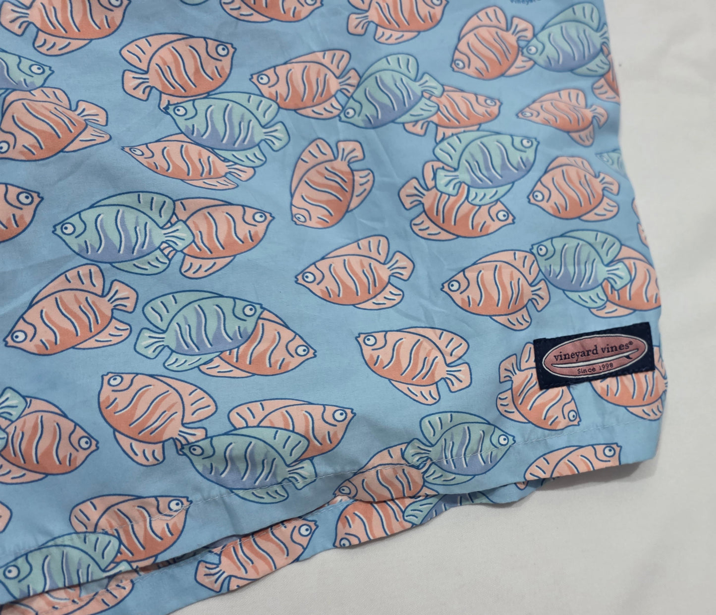 Bermuda Vineyard Vines Xgrande Azul Peces