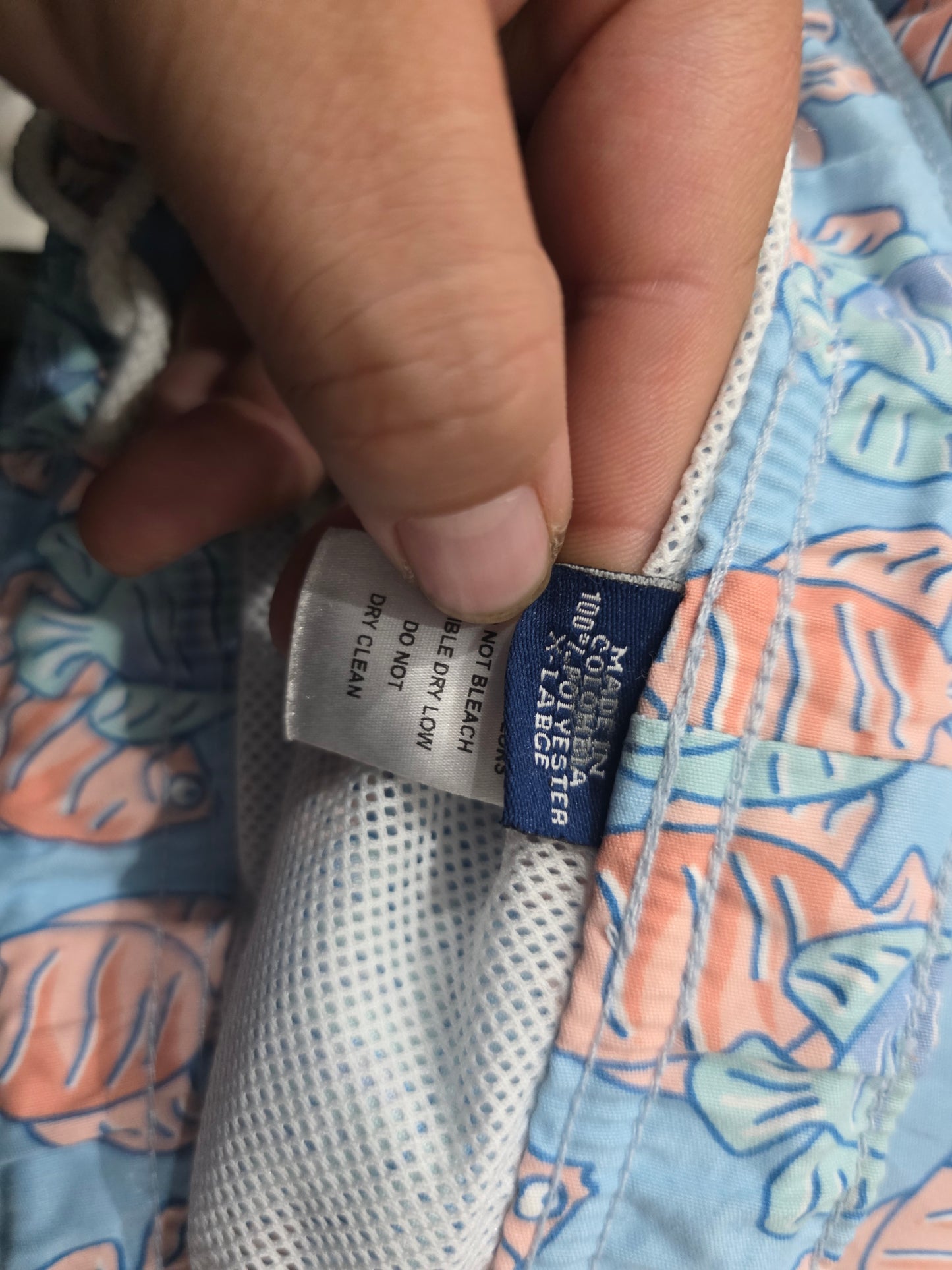 Bermuda Vineyard Vines Xgrande Azul Peces