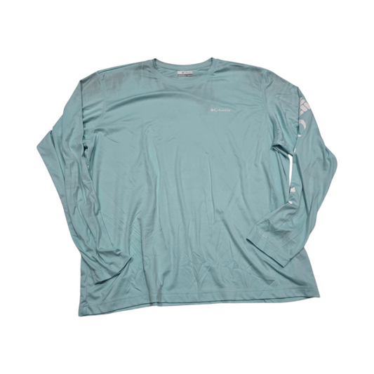 Playera Manga Larga Columbia 2xl Azul Agua