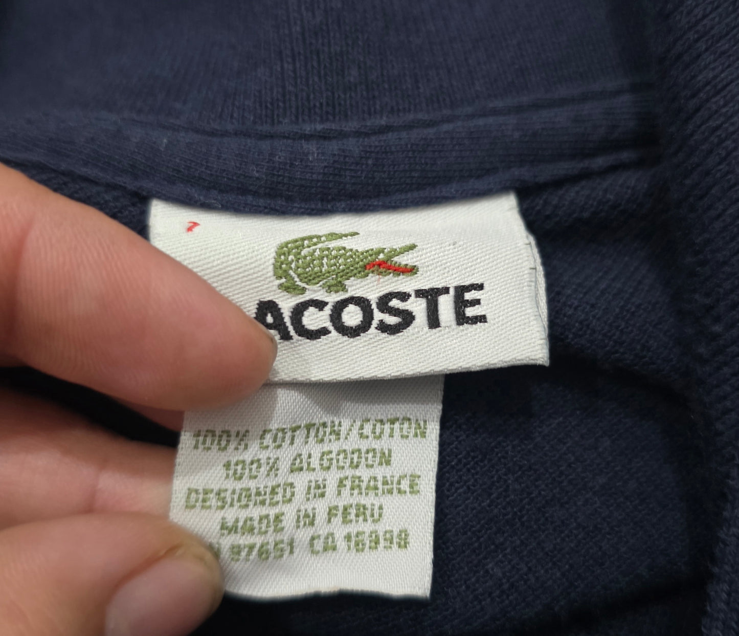 Playera Polo Lacoste 2xl Fr7 Azul