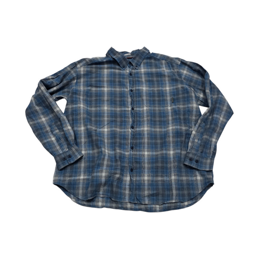 Camisa Columbia 2xl Azul Cuadro