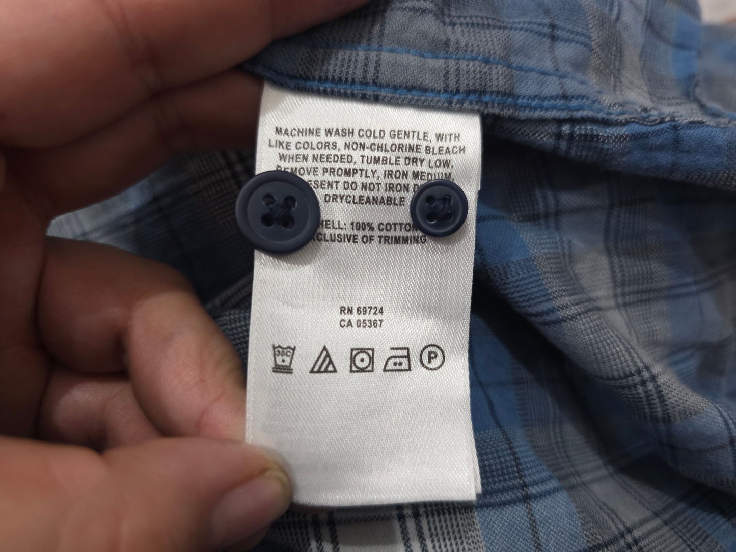 Camisa Columbia 2xl Azul Cuadro