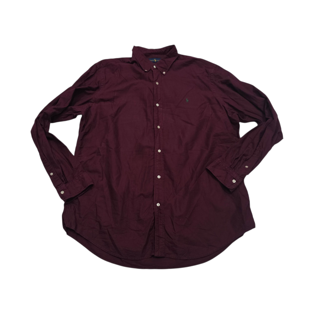 Camisa Ralph Lauren 2xl Classic Fit Vino Pony Verde