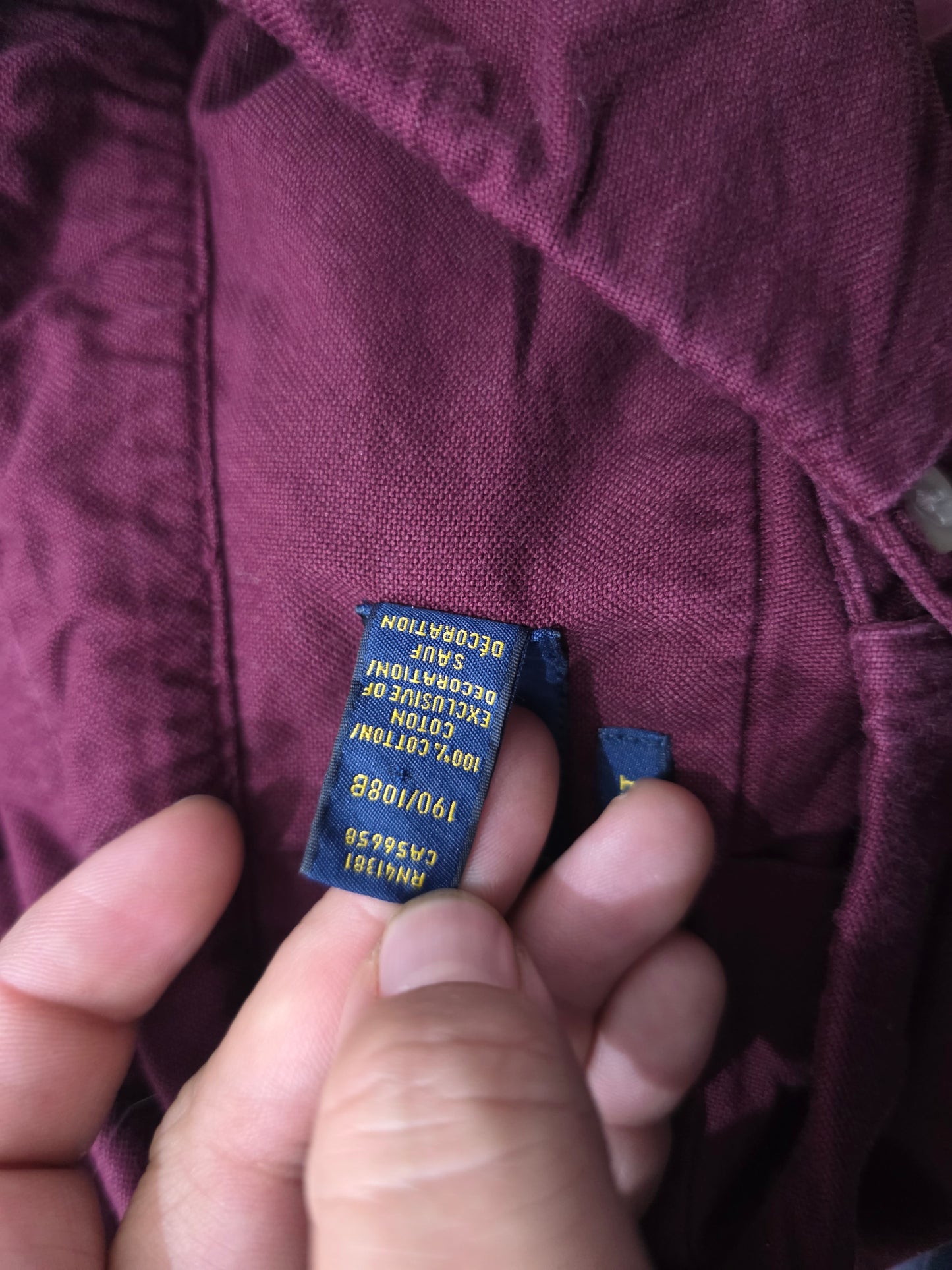 Camisa Ralph Lauren 2xl Classic Fit Vino Pony Verde