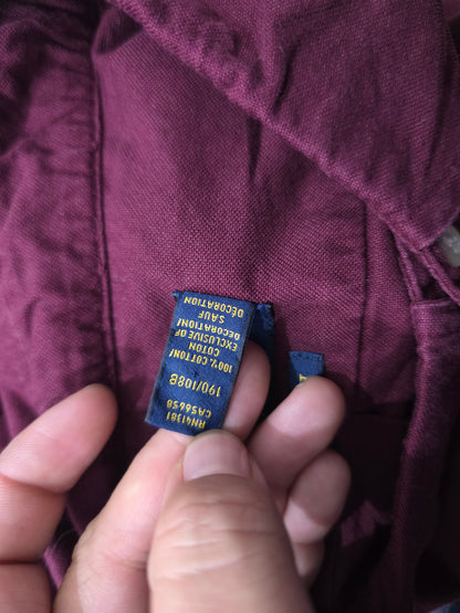 Camisa Ralph Lauren 2xl Classic Fit Vino Pony Verde