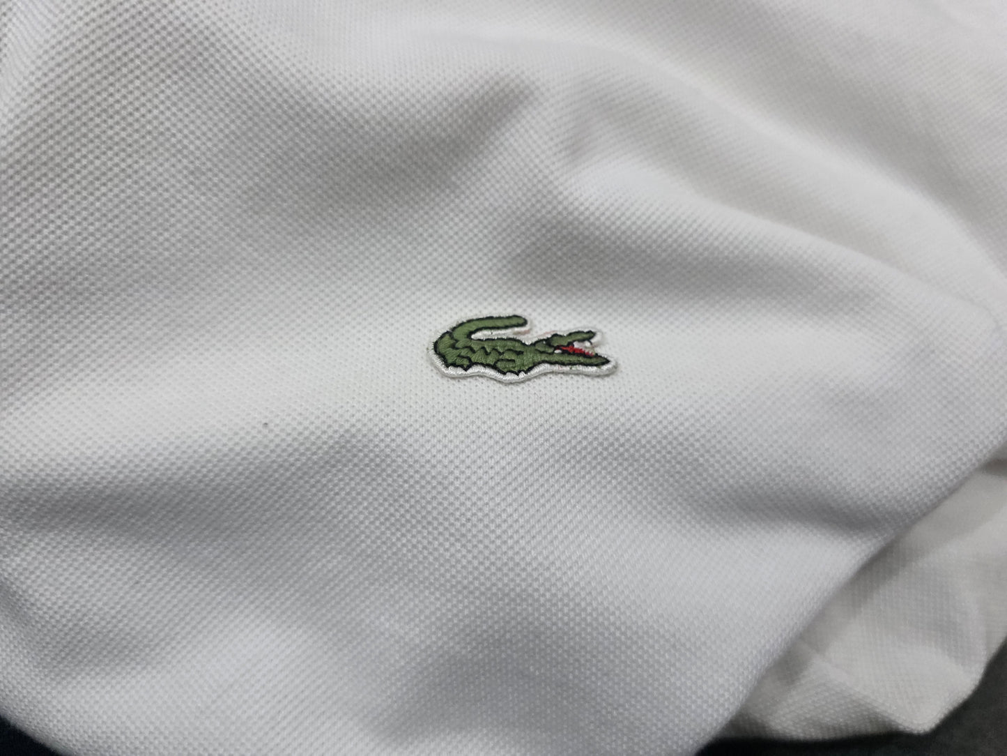 Playera Polo Lacoste 2xl Fr 7 Blanca