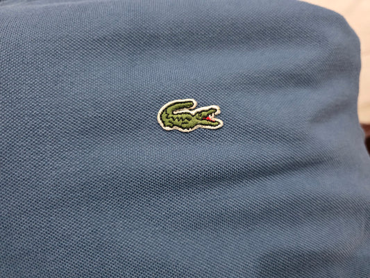 Playera Polo Lacoste 2xl Fr 7 Azul Metalico