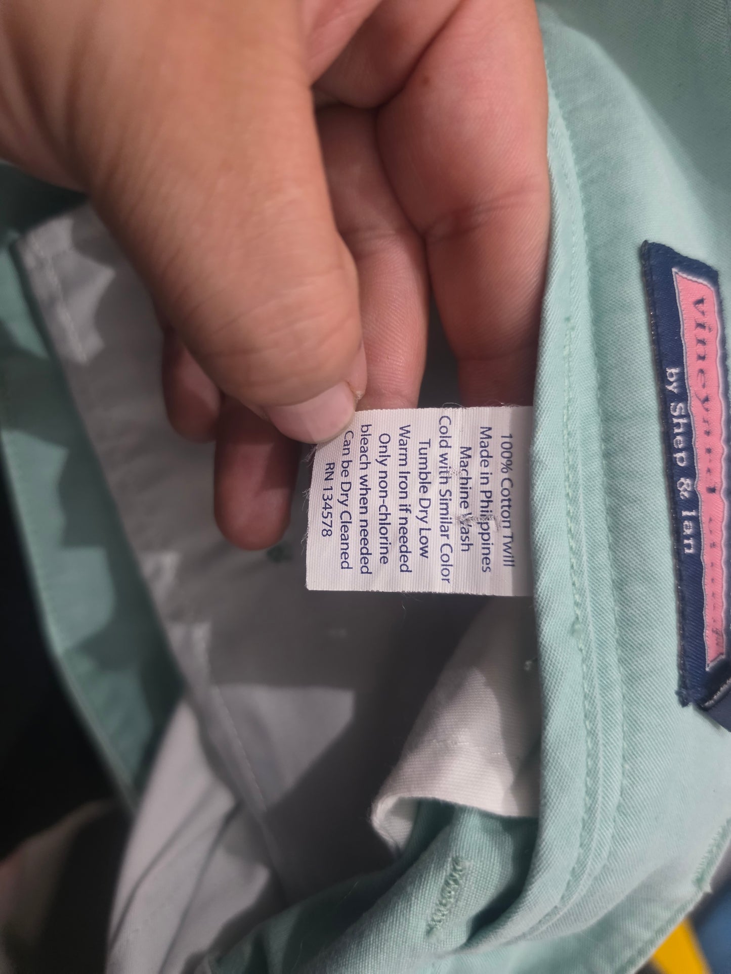 Pantalon Vineyard Vines 32x32 Verde (Usado)