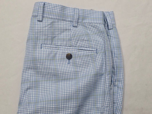 Pantalon Vestir Ralph Lauren 34x30 Cuadro Azul Claro (Usado)