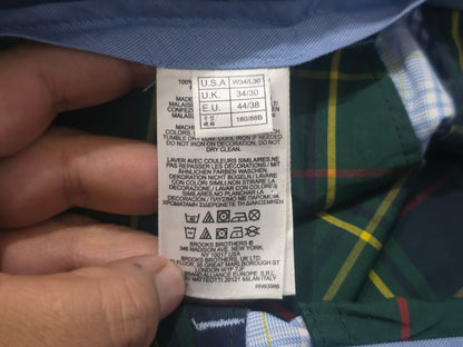 Pantalon Vestir Ralph Lauren 34x30 Cuadro Azul Claro (Usado)