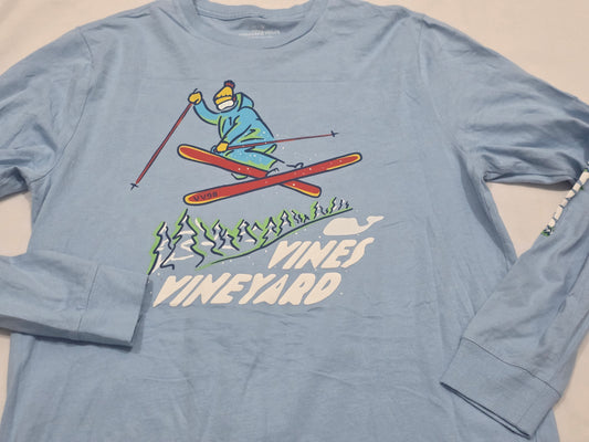 Playera Manga Larga Vineyard Vines Adolescent Xl Azulclaro (Usado)