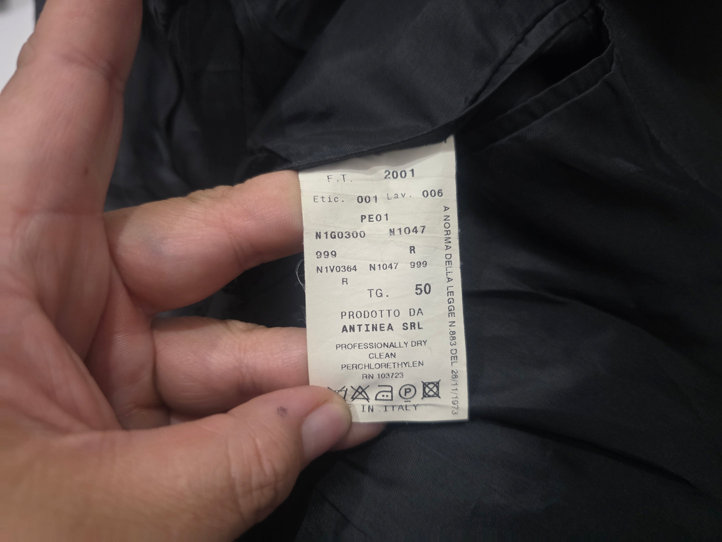 Emporio Armani Negro Talla 50 Italia (Usado)