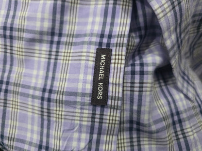 Camisa Michael Kors Chico S Cuadro Lila (Usado)