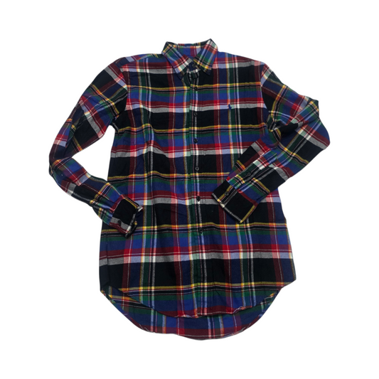 Camisa Ralph Lauren Chico S Custom Fit Colores Franela (Usado)