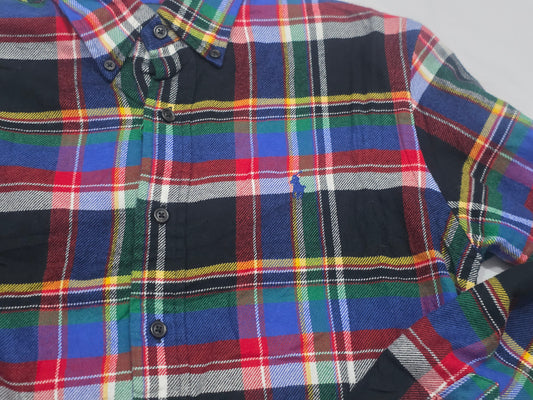 Camisa Ralph Lauren Chico S Custom Fit Colores Franela (Usado)