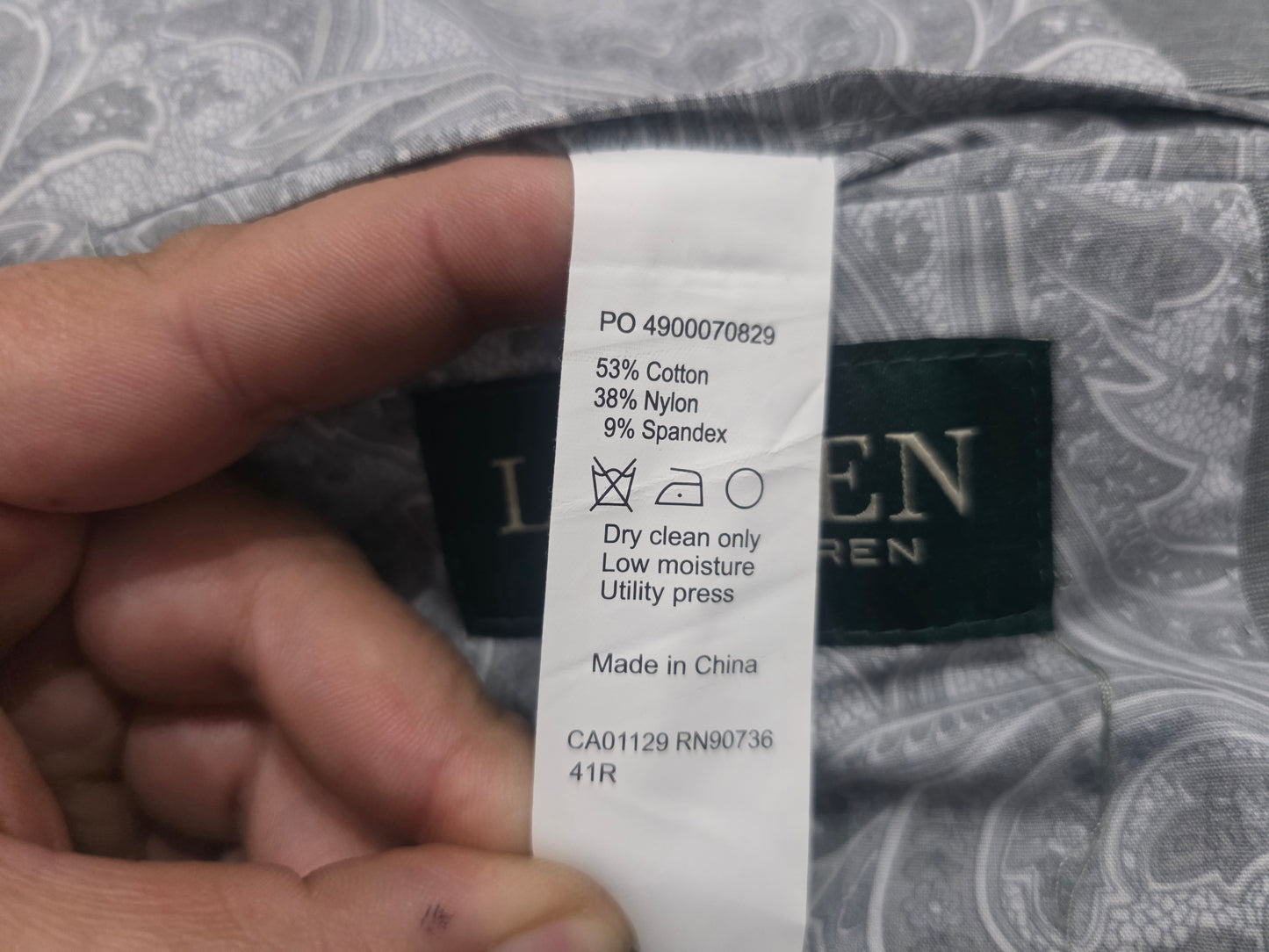 Saco Ralph Lauren 41r Gris (Usado)