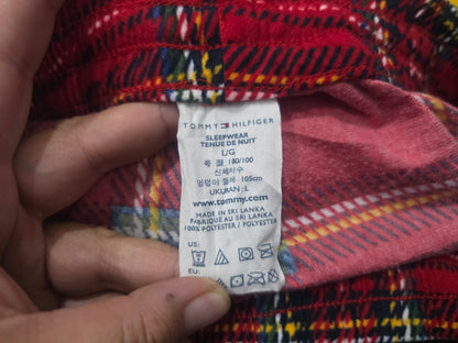 Pijama Tommy Hilfiger Grande L Rojo Cuadro (Usado)