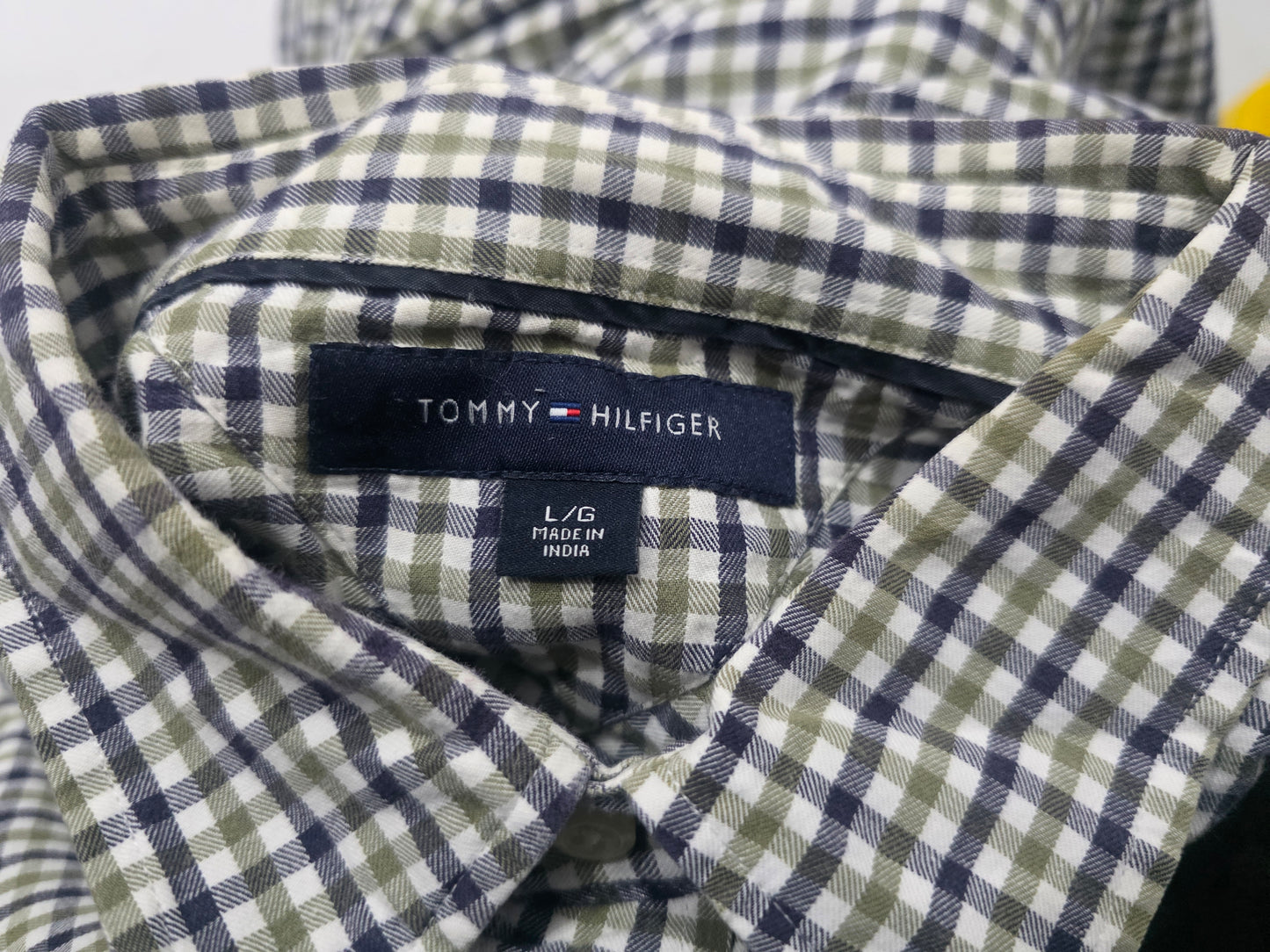 Camisa Tommy Hilfiger Grande Cuadro Verde (Usado)