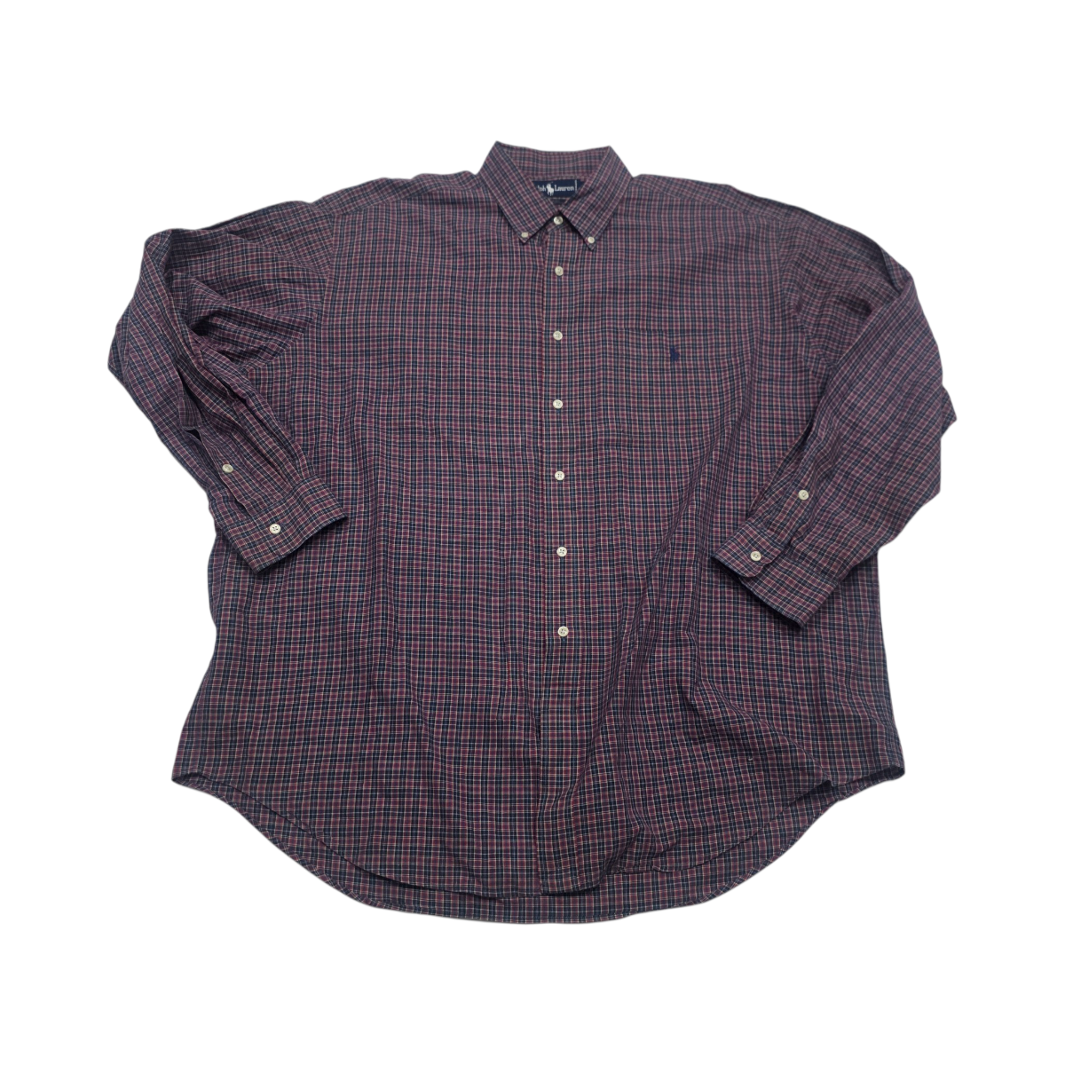 Camisa Ralph Lauren Xgrande Xl Blaire Rojo Cuadro (Usado)