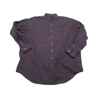 Camisa Ralph Lauren Xgrande Xl Blaire Rojo Cuadro (Usado)