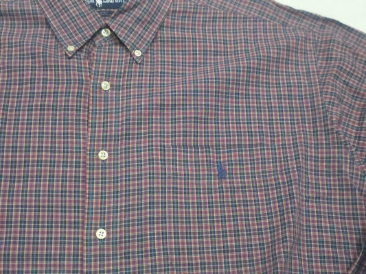 Camisa Ralph Lauren Xgrande Xl Blaire Rojo Cuadro (Usado)