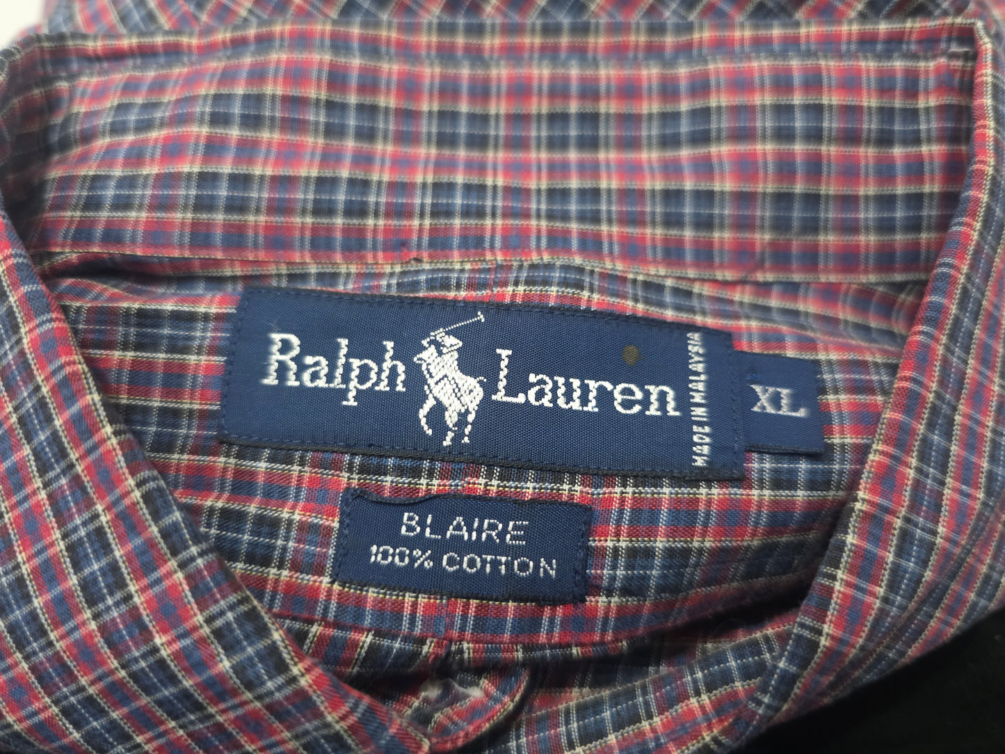 Camisa Ralph Lauren Xgrande Xl Blaire Rojo Cuadro (Usado)