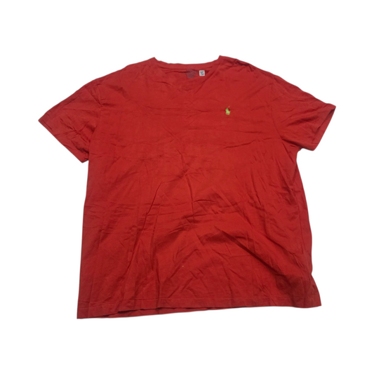 Playera Ralph Lauren Xgrande Classic Fit Rojo Pony Verde (Usado)