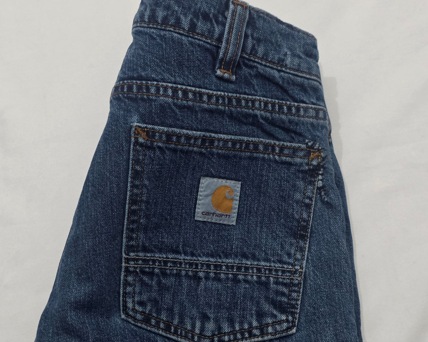 Pantalon Relaxed Fit Crahartt 30x30 Azul Forro Interno (Usado)