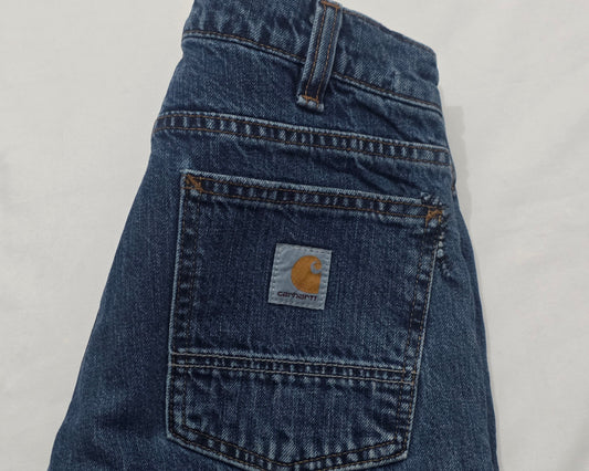 Pantalon Relaxed Fit Crahartt 30x30 Azul Forro Interno (Usado)