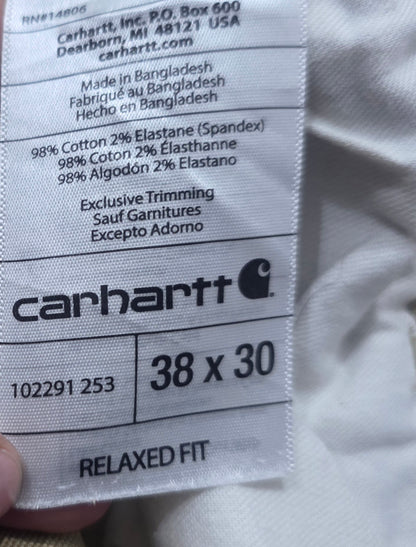 Pantalon Relaxed Fit Carhartt 38x30 Café (Usado)