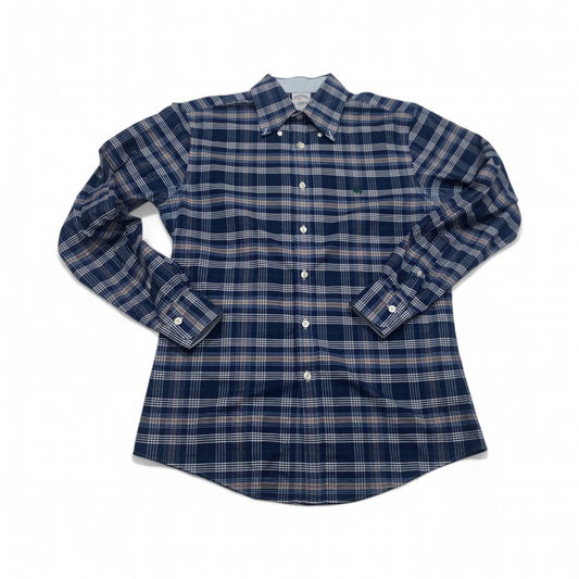 Camisa Brooks Brothers Chico S Azul Cuadros (Usado)