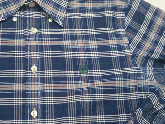 Camisa Brooks Brothers Chico S Azul Cuadros (Usado)