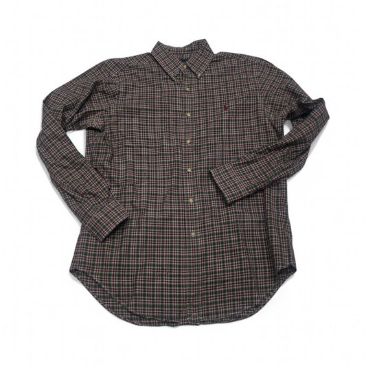 Camisa Classic Fit Ralph Lauren Mediana M Verde Vino Cuadro (Usado)