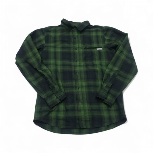 Camisa Omni Shade Columbia Mediana M Verde Cuadros (Usado)