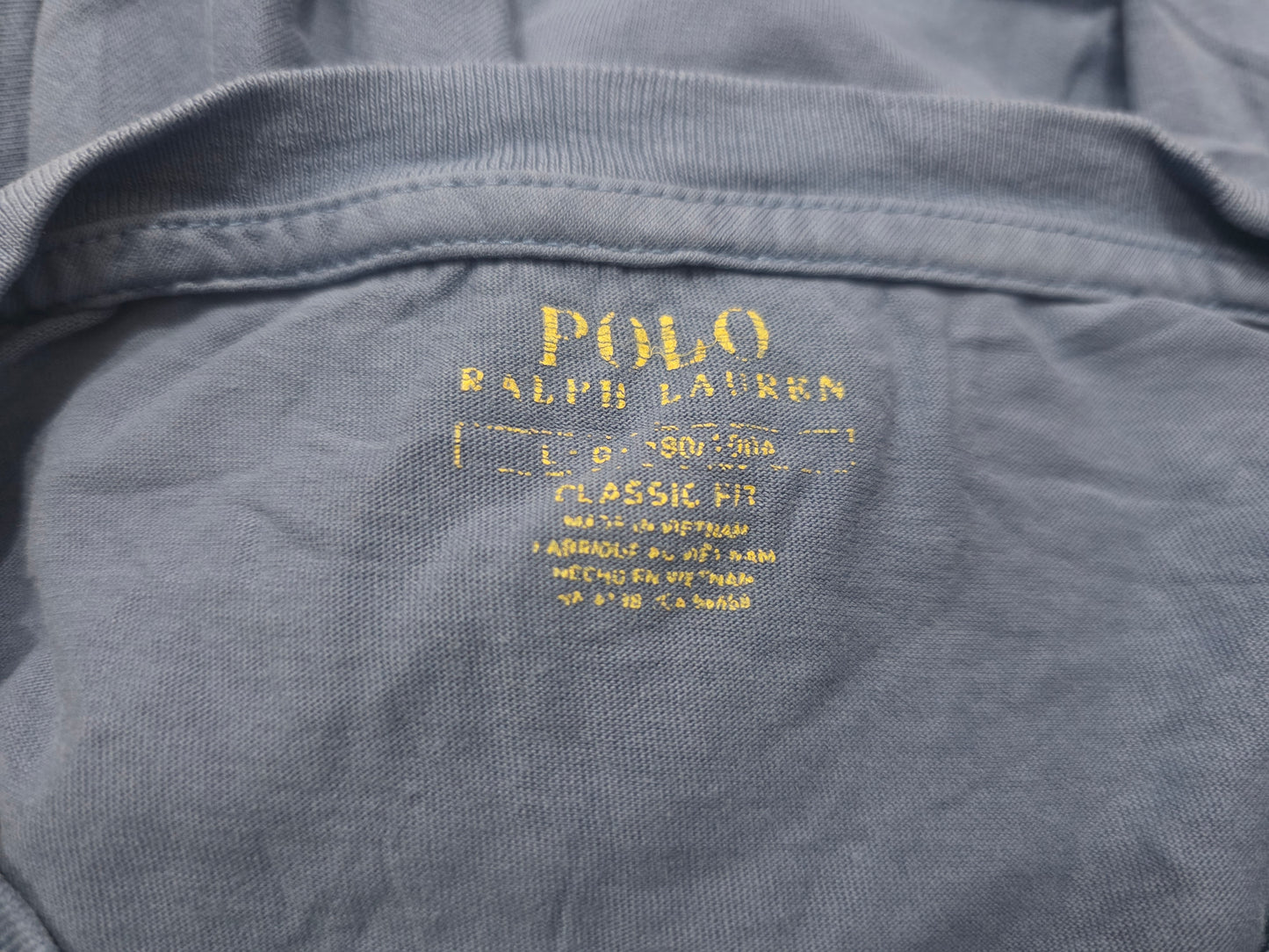 Playera Classic Fit Ralph Lauren Grande L Azul Pony Rojo (Usado)