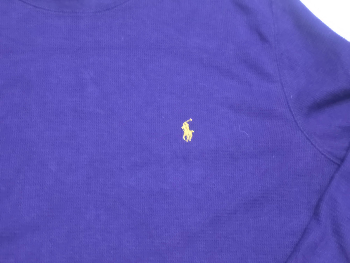 Playera Ralph Lauren Grande L Morado Pony Amarillo (Usado)