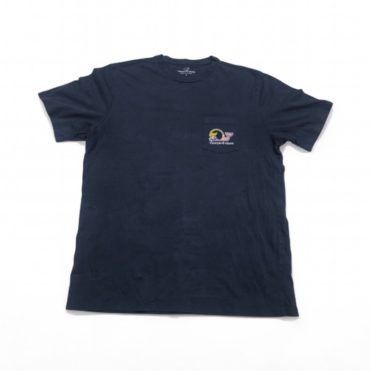 Playera Vineyard Vines Grande L Azul Wolverines (Usado)