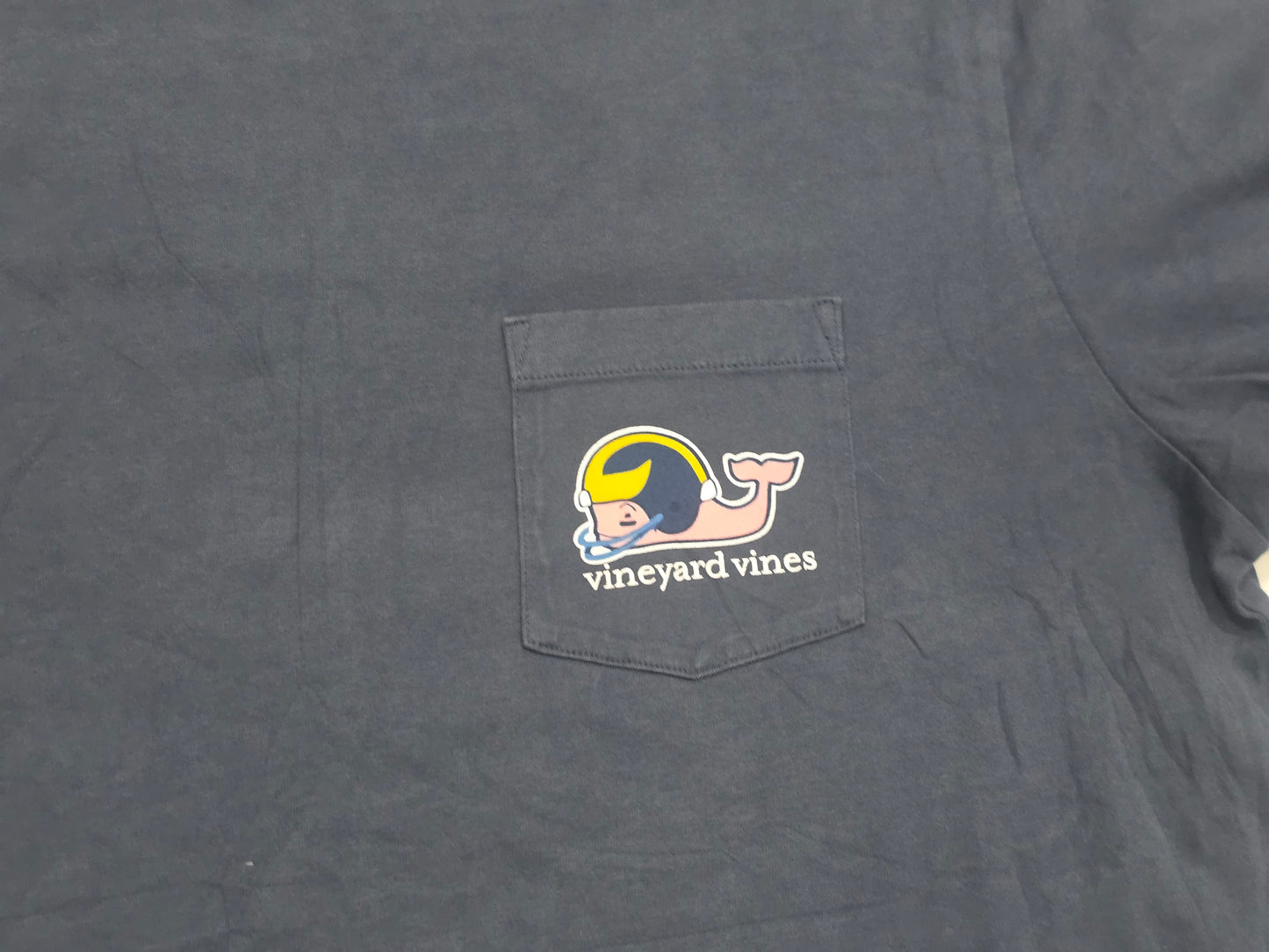 Playera Vineyard Vines Grande L Azul Wolverines (Usado)
