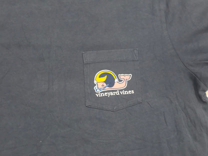 Playera Vineyard Vines Grande L Azul Wolverines (Usado)