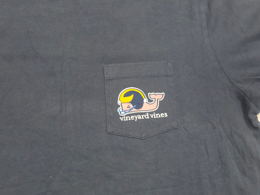 Playera Vineyard Vines Grande L Azul Wolverines (Usado)