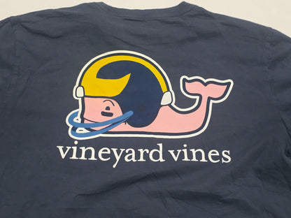 Playera Vineyard Vines Grande L Azul Wolverines (Usado)
