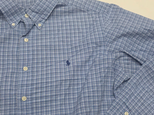 Camisa Classic Fit Ralph Lauren Grande L Azul Cuadros (Usado)
